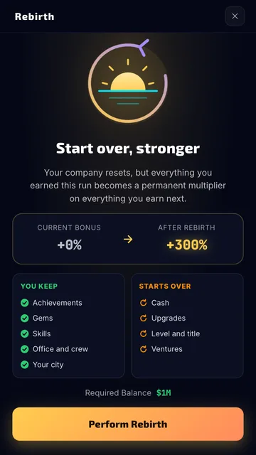 Digital Nomad Tycoon: Yeniden doğuş